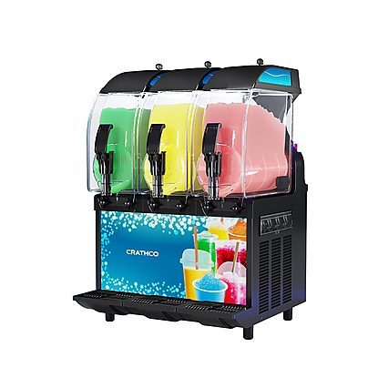 I-PRO SLUSH DISPENSER, 3 INSULATED 2.9 G. BOWLS, MECHANICAL, WITH LIGHTED PANEL